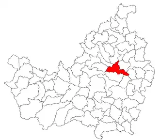 Location in Cluj County