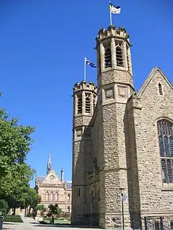 Bonython Hall (looking west) and the Mitchell Building