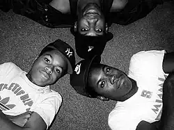 Boogie Down Productions members in 1987 (clockwise): KRS-One, Scott La Rock and D-Nice