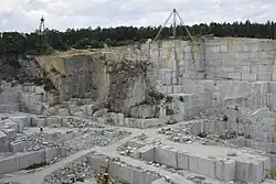 Granite mine in Borów