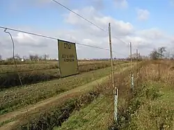 Barbed wire at guarded border between Slovakia and Ukraine in Veľké Slemence