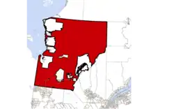 Location within Jamésie