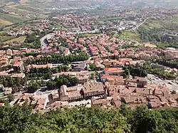 Borgo Maggiore seen from San Marino