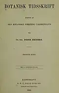 Title page of Botanisk Tidsskrift