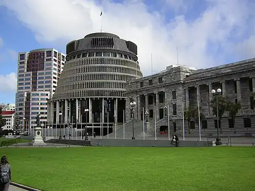 photo of round building called The Beehive.
