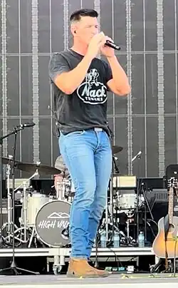 High Valley's Brad Rempel performing at Boots and Hearts in 2025