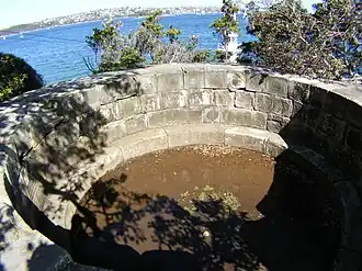 Large gun emplacement constructed 1840-42