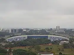 Aerial view of the center