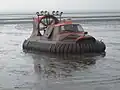 Rescue hovercraft on the sand/mud at Brean