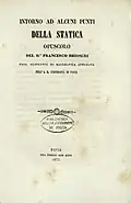 Intorno ad alcuni punti della statica, 1853