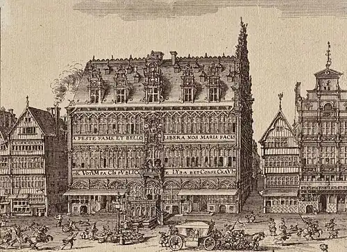 The King's House in Brussels, designed by Antoon II Keldermans&nbsp;[nl] in 1514