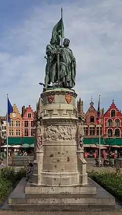 Statue of Jan Breydel and Pieter de Coninck