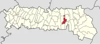 Location in Ialomița County