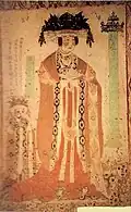 Buddhist donatress, Yü-lin Caves 19, Five Dynasties and Ten Kingdoms, d.926 AD.[22]