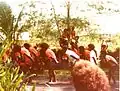 Buka students dancing at Buin High School, 1978 demonstrating amiable interaction among people