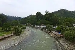 Bukit Lawang, tourist village at the bank of Bahorok River