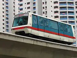 A Bukit Panjang LRT train