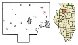 Location of Mineral in Bureau County, Illinois.