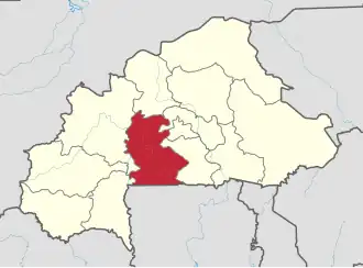 Location in Burkina Faso