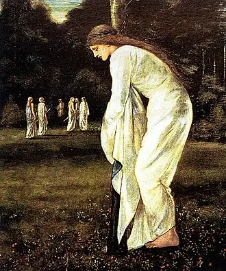 The Princess Tied to the Tree by Edward Burne-Jones, 1866
