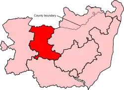 Location of Bury St Edmunds and Stowmarket Constituency in Suffolk following the 2023 Boundary Review