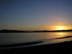 Bute and Arran hills from Toward
