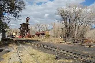 The coaling tower in Chama, October 2012