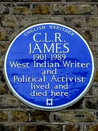 Blue Plaque at 165 Railton Road