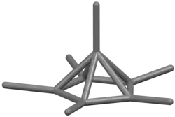 Gray pentagonal-pyramid skeleton