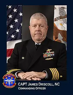 Captain James J. Driscoll assumed command of Naval Health Clinic Cherry Point in January, 2025.