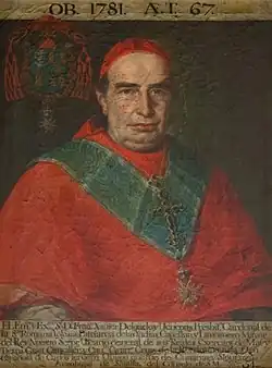 Portrait of Francisco Javier Delgado Venegas, archbishop of Seville, who (re)built the Church of Santa María de las Nieves in 1777