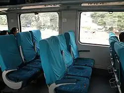 Interior picture of AC Chair Car coach