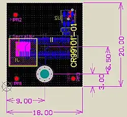 CRUVI PCB template CR99101 18 x 20 HS