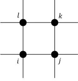 Arrangement of sites around a face