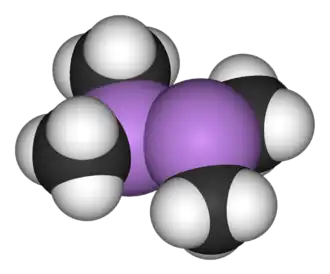 Space-filling model of cacodyl