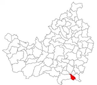 Location in Cluj County