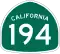 State Route 194 marker