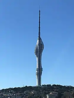 Tower upon completion of construction