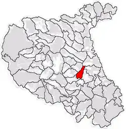Location in Vrancea County