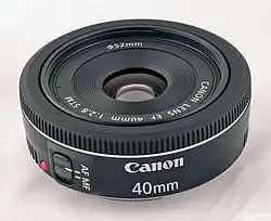 Canon EF 40mm F2.8 STM pancake lens