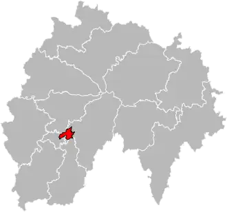Situation of the canton of Aurillac-3 in the department of Cantal