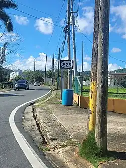 Puerto Rico Highway 829 in Santa Olaya
