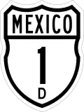 Federal Highway 1D shield