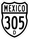 Federal Highway 305D shield