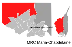 Location of Rivière-Mistassini