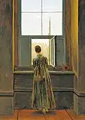 Caspar David Friedrich, Woman at a Window, 1822
