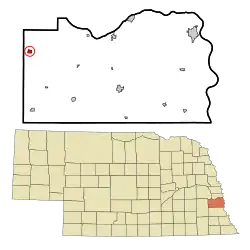 Location of Greenwood, Nebraska