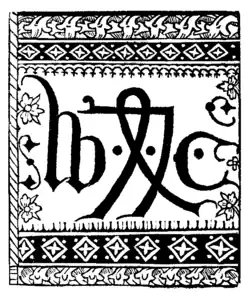 The printer's device of William Caxton, 1478