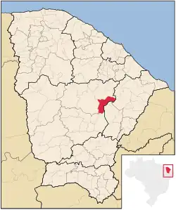 Location in Ceará state