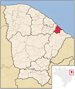Location in Ceará state